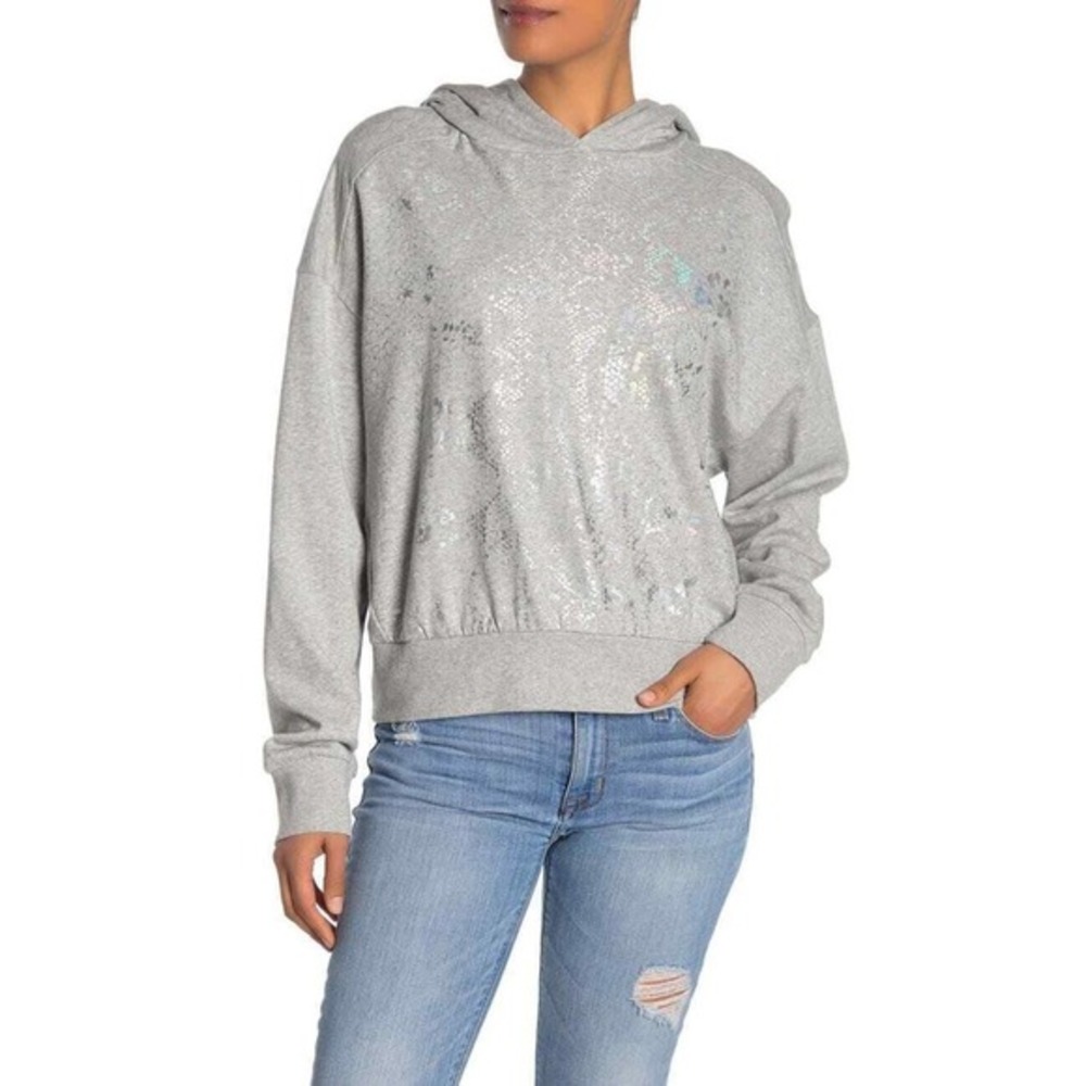 Socialite Snake Print Gray Hoodie Size XL women’s